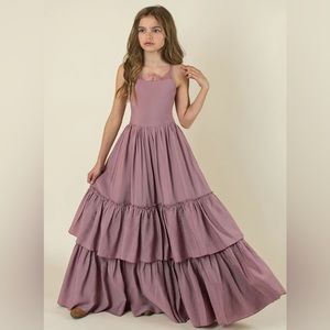 NWT, joyfolie Evony Dress in Light Mauve-Size 10 girls